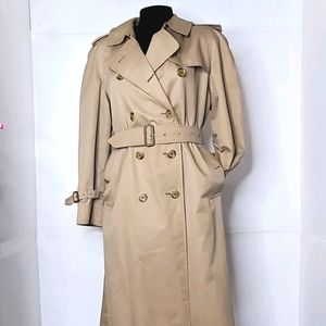 Burberry's London Long Trench Coat size 14 PET